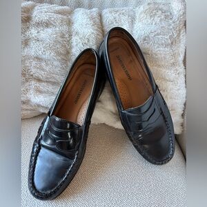 Johnston & Murphy Black Leather Loafers